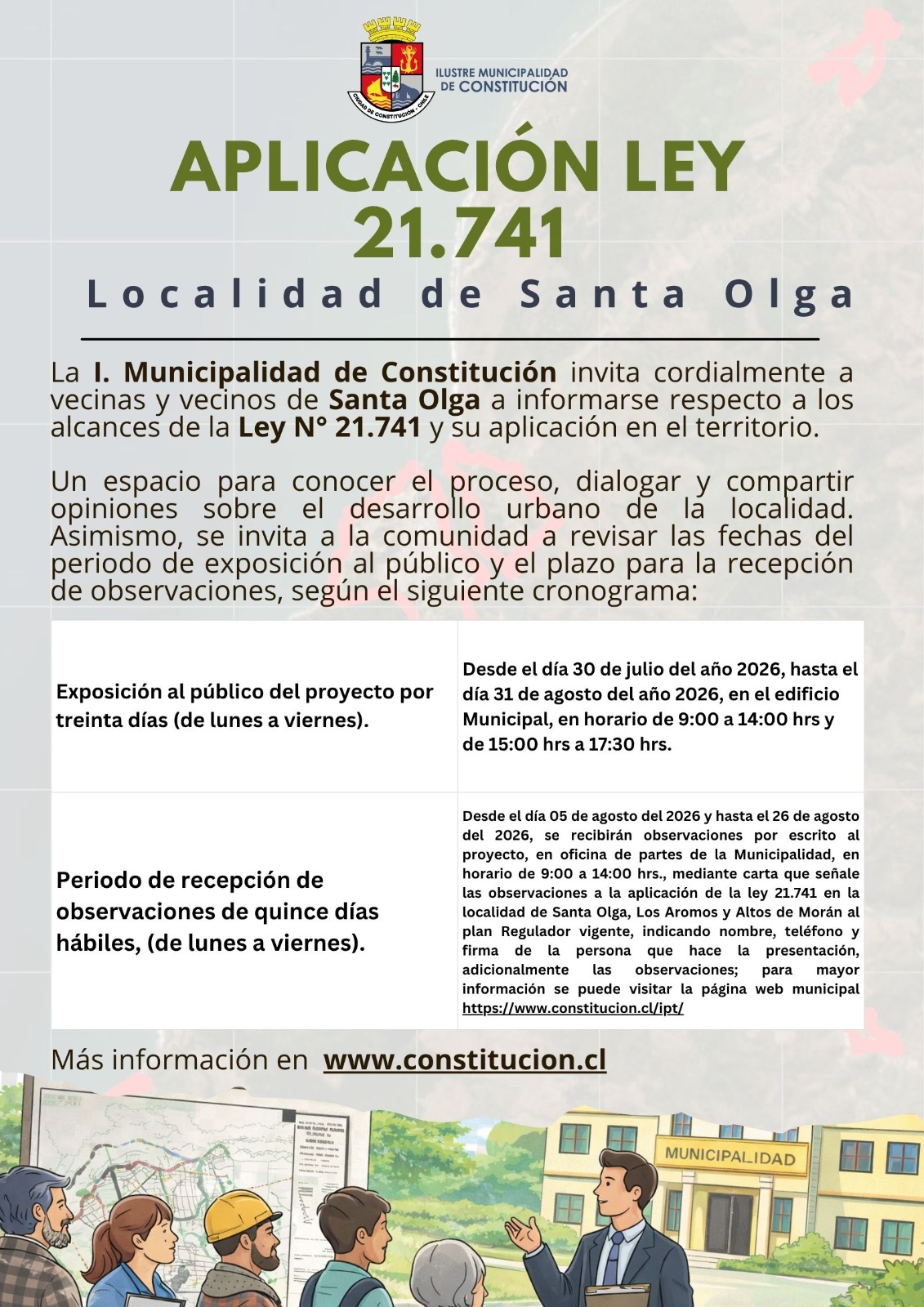 Aplicación de la Ley N° 21.741 en Constitución