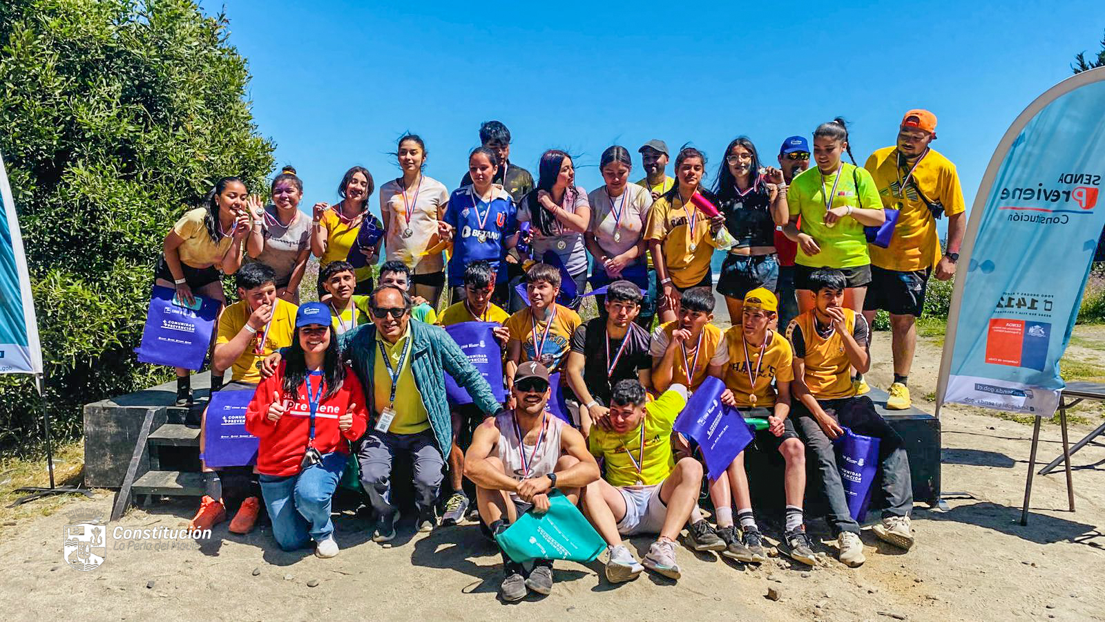 ÉXITO EN RUTA “DESAFÍO SENDA” MASIVO EVENTO DE ACTIVIDAD FÍSICA DE ESTABLECIMIENTOS EDUCACIONALES EN CONSTITUCIÓN: LICEO DE CONSTITUCIÓN SE QUEDÓ CON EL PRIMER LUGAR.