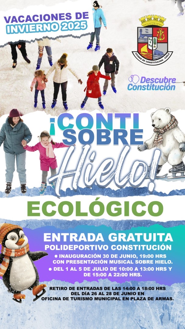 PANORAMA GRATUITO PARA ESTAS VACACIONES DE INVIERNO 2025: "CONTI SOBRE HIELO ECOLÓGICO”