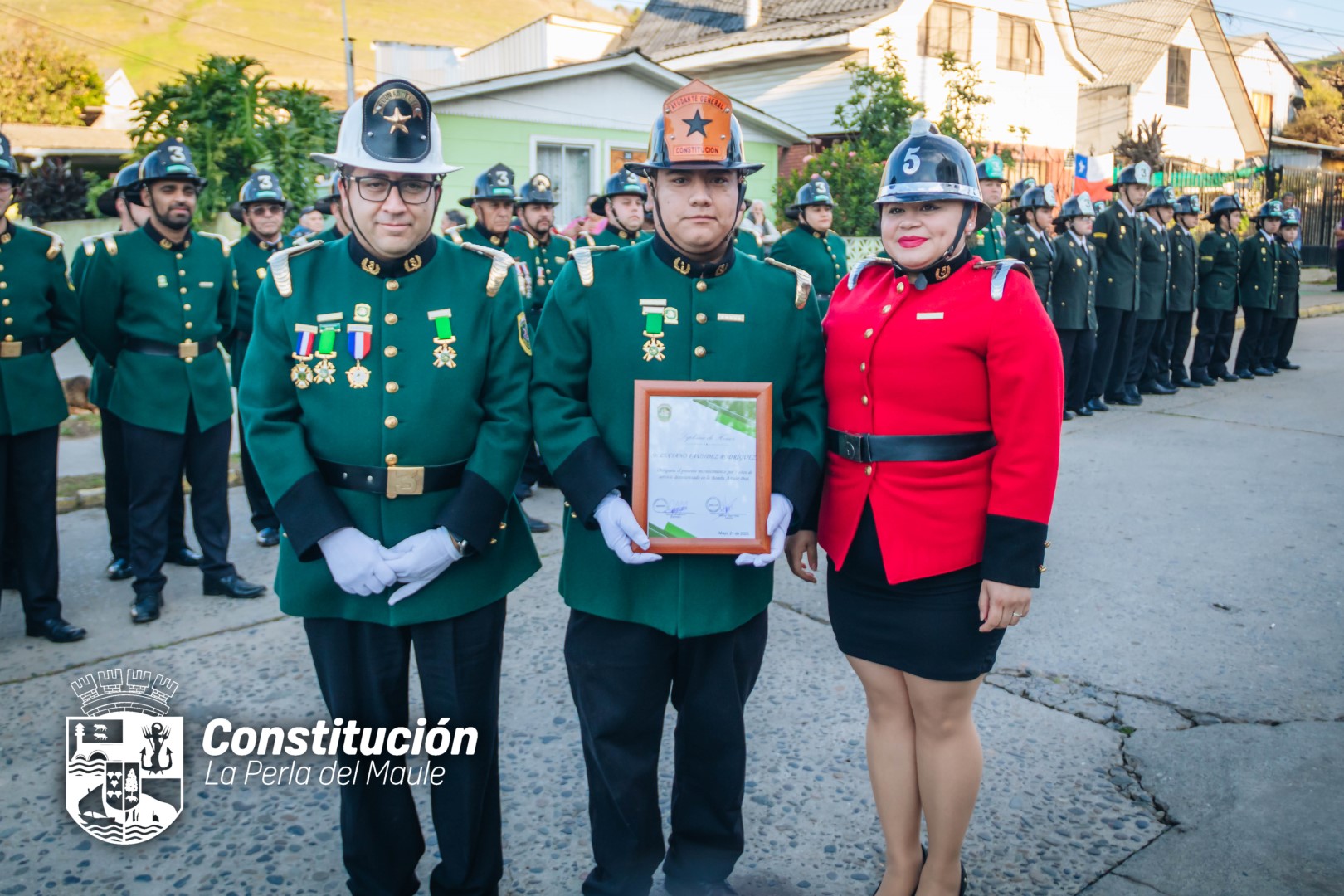 Tercera Compañía de Bomberos de Constitución celebró su 51° aniversario con emotiva ceremonia en El Falucho.