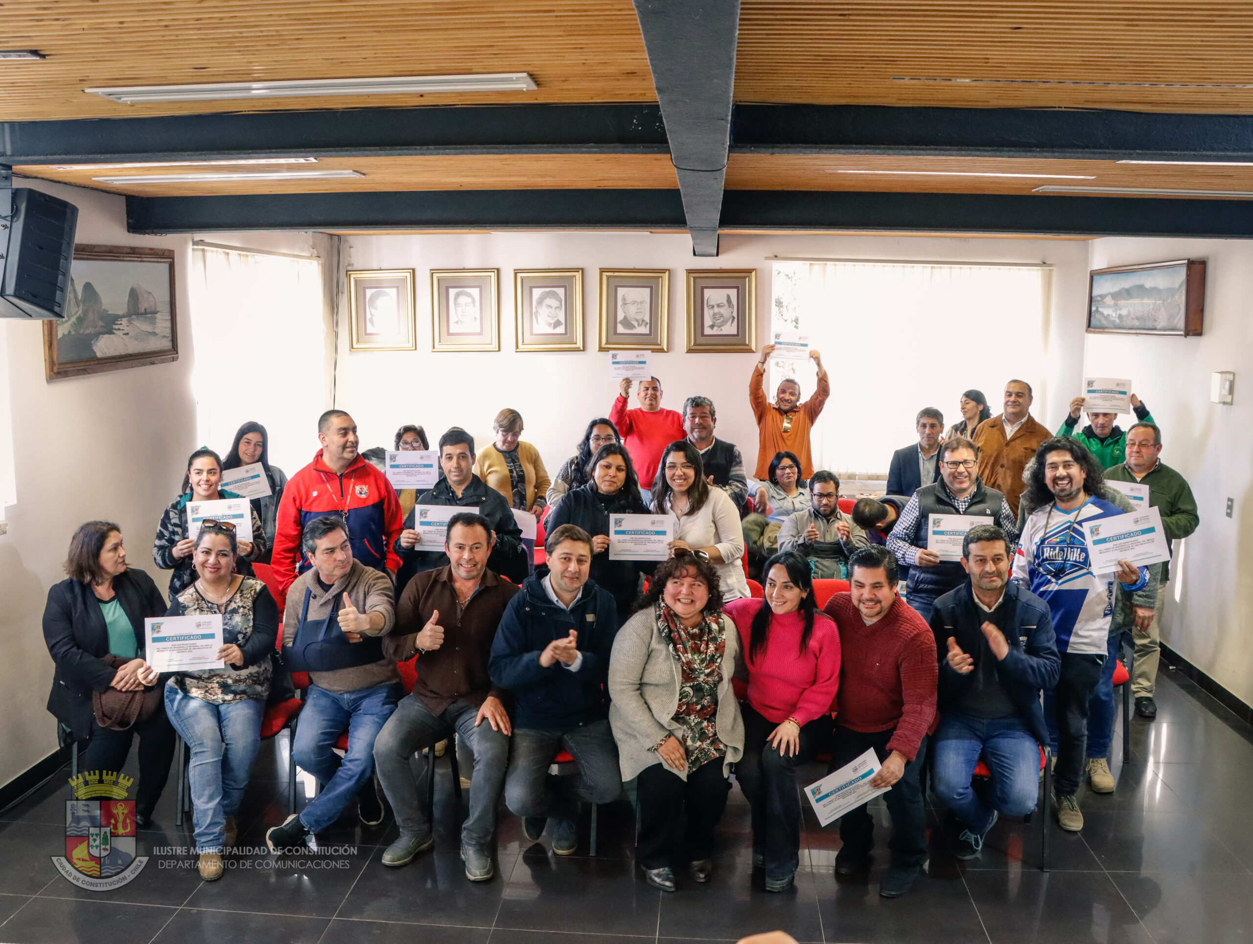 ENTREGA CERTIFICADOS INSTITUCIONES DEPORTIVAS
