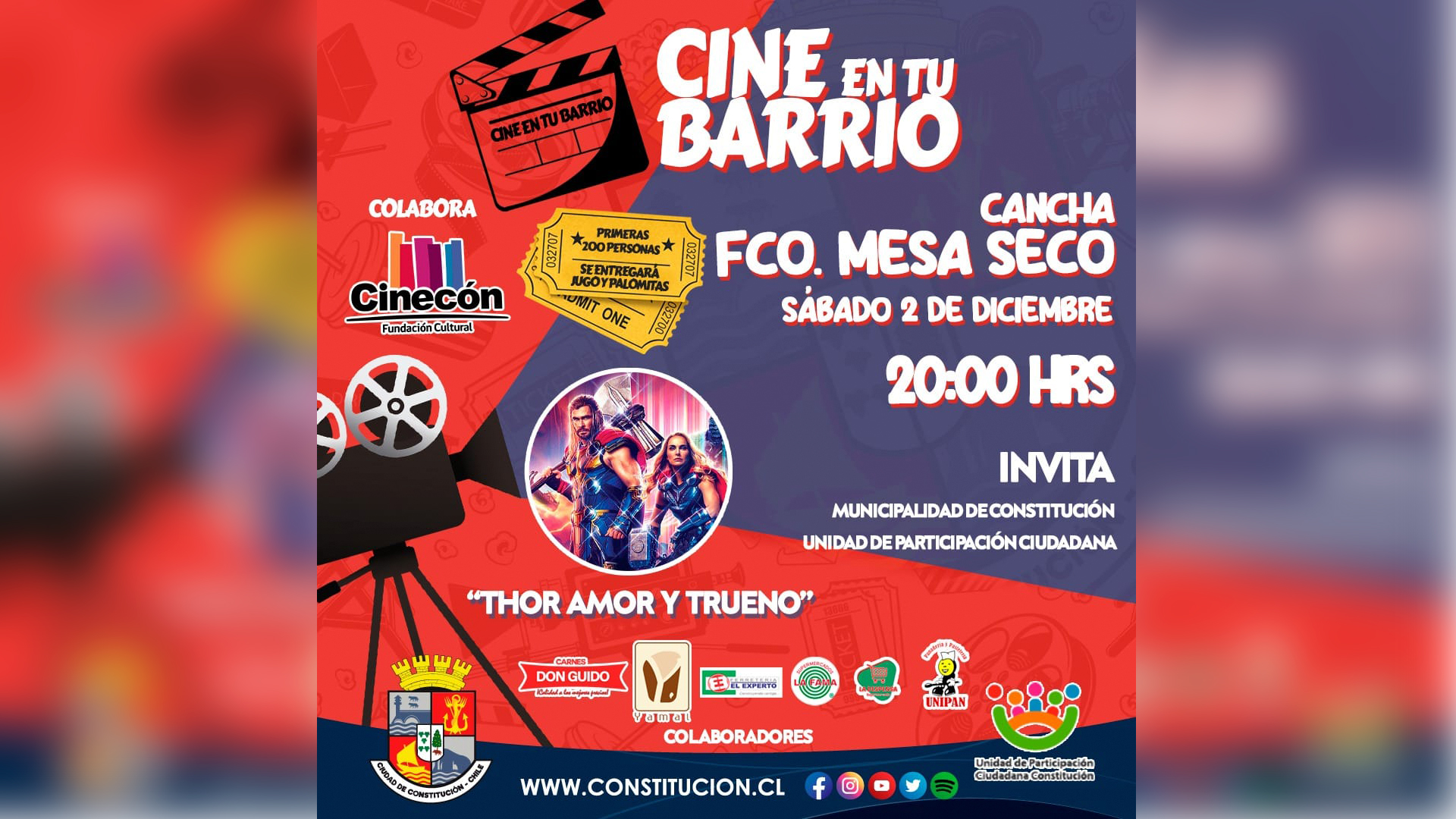 CINE EN TU BARRIO, FRANCISCO MESA SECO