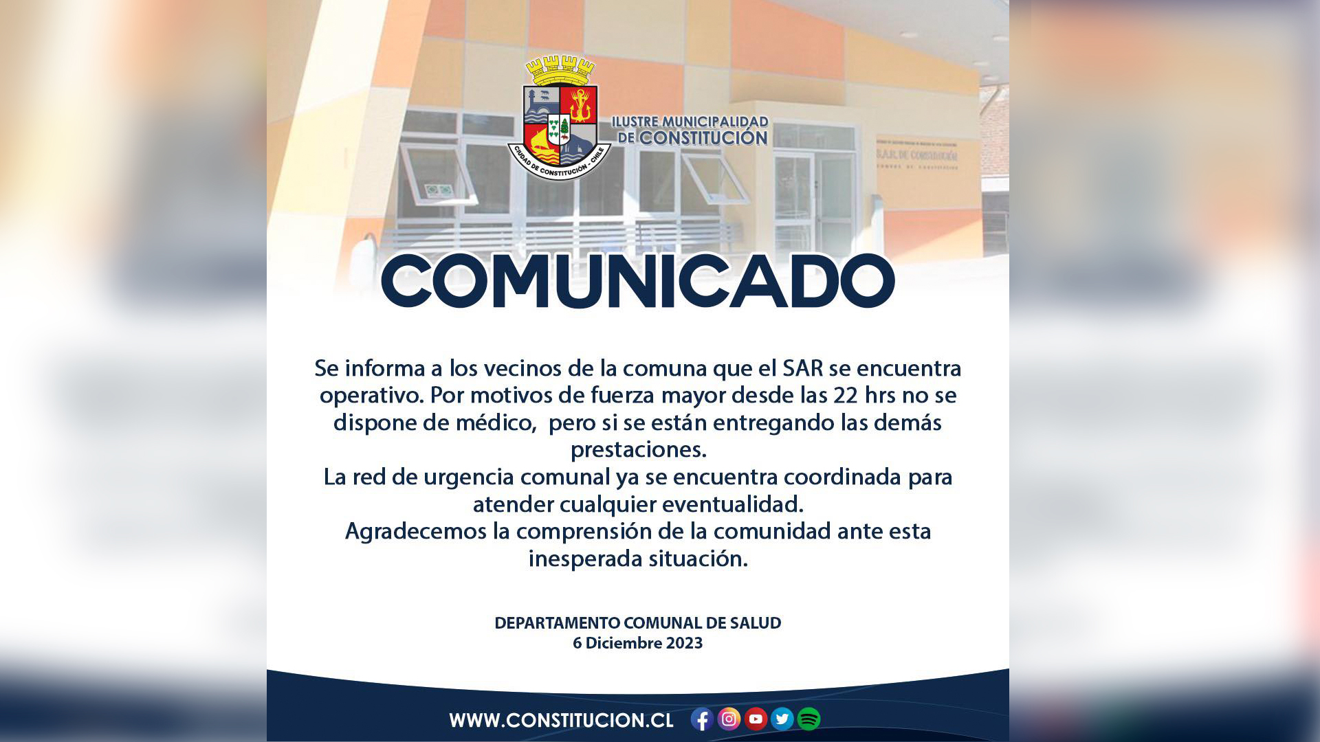 COMUNICADO