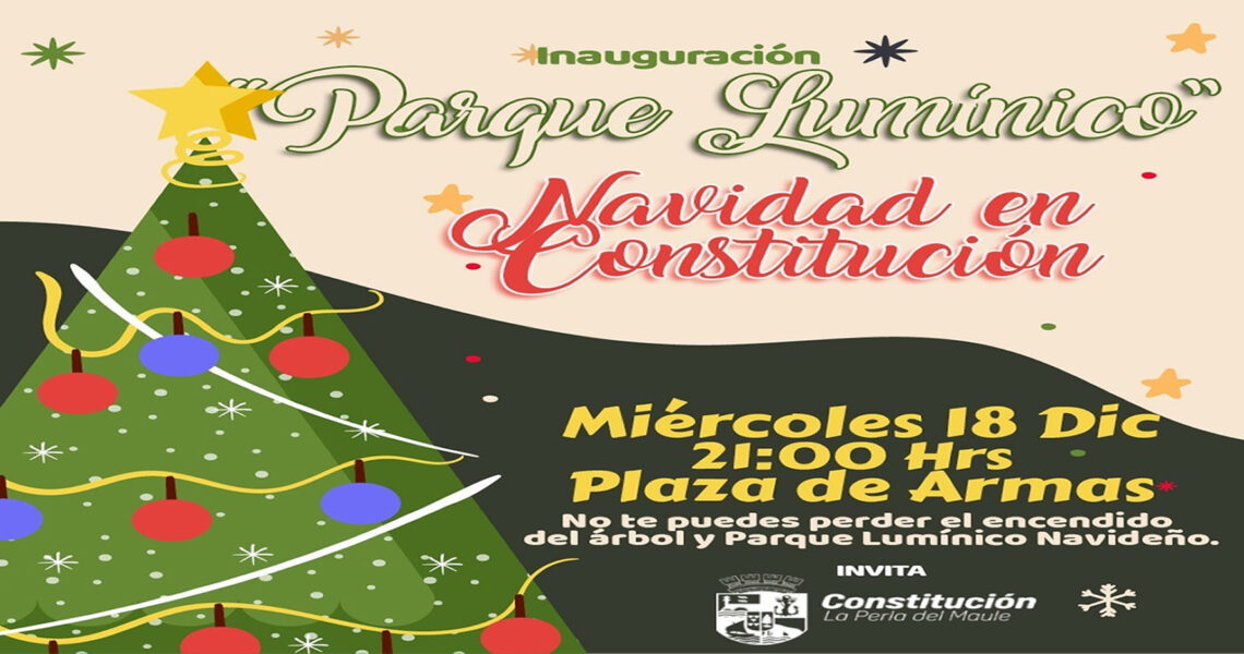 ENCENDIDO DE ÁRBOL E INAUGURACIÓN DE PARQUE NAVIDEÑO