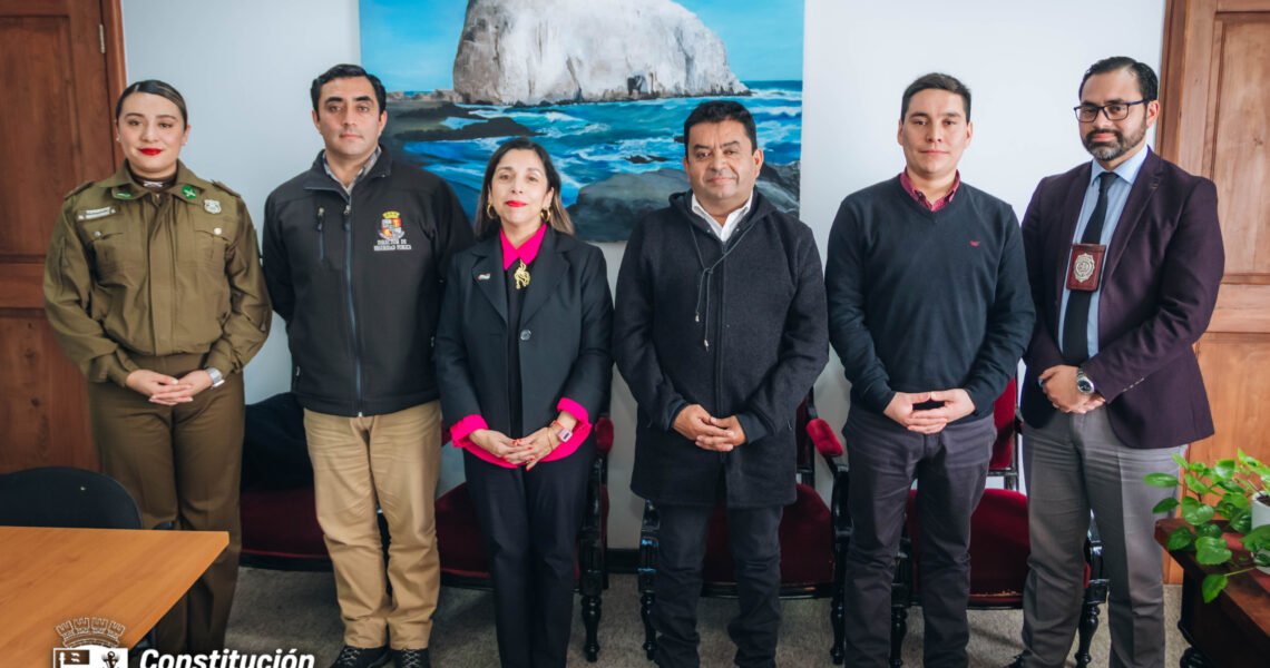 SEREMI DE SEGURIDAD PÚBLICA DEL MAULE VISITA CONSTITUCIÓN PARA FORTALECER ESTRATEGIAS LOCALES DE PREVENCIÓN