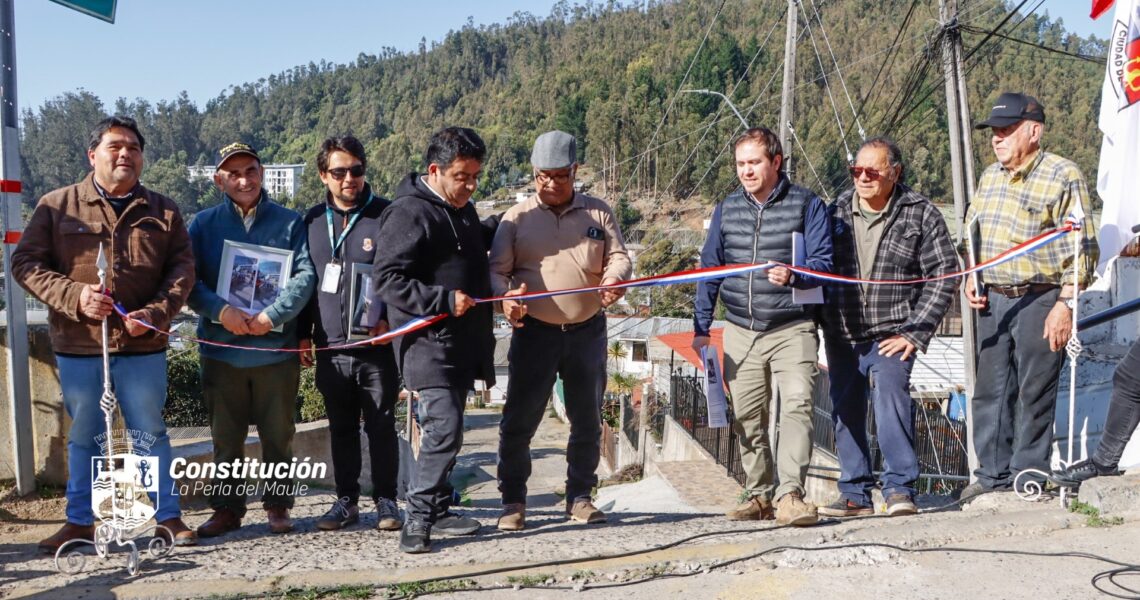 CONSTITUCIÓN FORTALECE LA SEGURIDAD VIAL EN IGNACIO CARRERA PINTO CON LA ENTREGA DE MURO DE CONTENCIÓN EN PASAJE DON MEMO