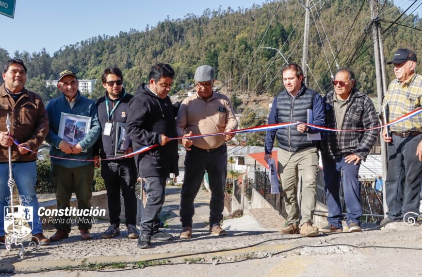 CONSTITUCIÓN FORTALECE LA SEGURIDAD VIAL EN IGNACIO CARRERA PINTO CON LA ENTREGA DE MURO DE CONTENCIÓN EN PASAJE DON MEMO