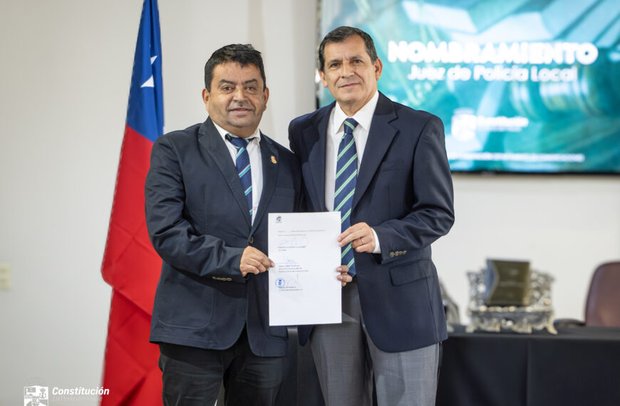 Tras 51 años hay nombramiento de nuevo Juez de Policía Local en Constitución