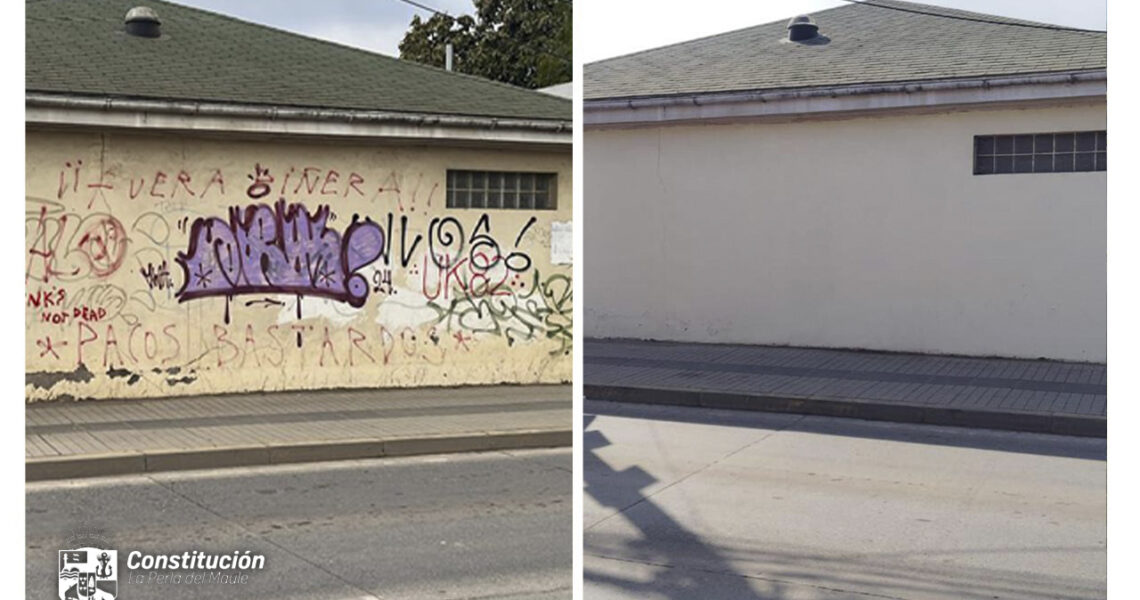 Municipio de Constitución intensifica campaña contra grafitis para recuperar espacios públicos.