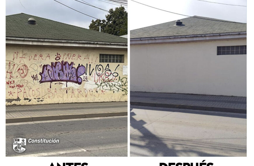 Municipio de Constitución intensifica campaña contra grafitis para recuperar espacios públicos.