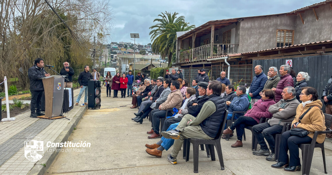 Inauguran nueva placilla en el sector Alameda de Constitución, fruto de un trabajo comunitario y académico.