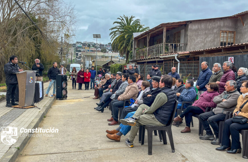 Inauguran nueva placilla en el sector Alameda de Constitución, fruto de un trabajo comunitario y académico.