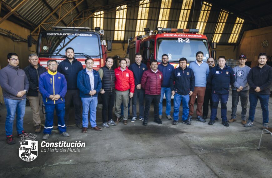 GOBERNADOR Y ALCALDE REAFIRMAN COMPROMISO PARA CONSTRUIR CUARTEL DEFINITIVO DE BOMBEROS EN CONSTITUCIÓN.