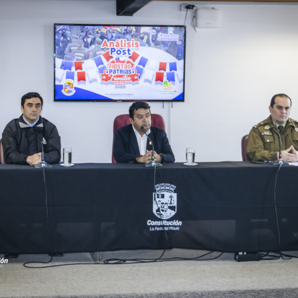 Alcalde de Constitución entregó reporte de Fiestas Patrias desde la…