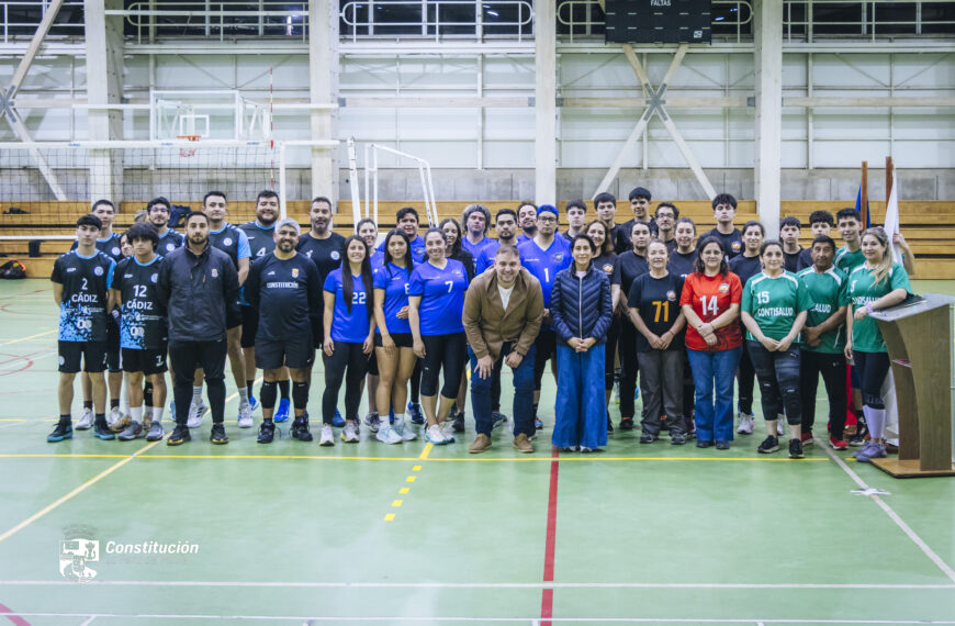  INICIÓ LA LIGA COMUNAL DE VÓLEIBOL EN CONSTITUCIÓN: SALUD Y DEPORTE SE UNEN POR PROMOVER EL DEPORTE EN COMUNIDAD EN CONSTITUCIÓN