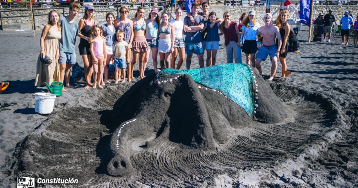  XIX CONCURSO DE CASTILLOS DE ARENA REUNIÓ A FAMILIAS Y TURISTAS EN PLAYA LOS GRINGOS