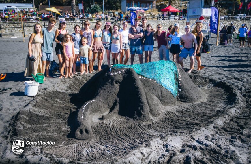 XIX CONCURSO DE CASTILLOS DE ARENA REUNIÓ A FAMILIAS Y TURISTAS EN PLAYA LOS GRINGOS