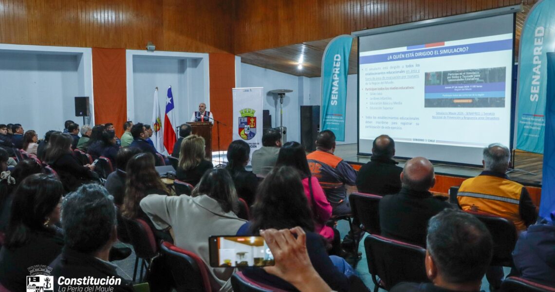 CONSTITUCIÓN SE PREPARA PARA SIMULACRO REGIONAL DE TERREMOTO 8.8 Y POSTERIOR TSUNAMI CON ORGANIZACIONES Y ESTABLECIMIENTOS EDUCACIONALES