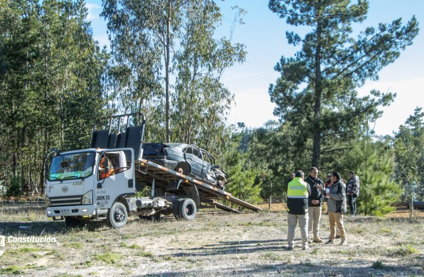 OPERATIVO DE RETIRO DE VEHÍCULOS ABANDONADOS EN CONSTITUCIÓN: UN TRABAJO DE LA DIRECCIÓN DE SEGURIDAD PÚBLICA QUE ABORDA DIFERENTES SECTORES DE LA COMUNA.
